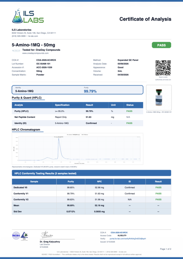 5-AMINO-1MQ 50MG - Image 3
